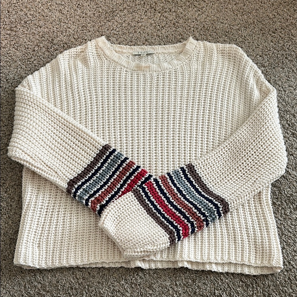 Z Supply Cream Sweater - Medium